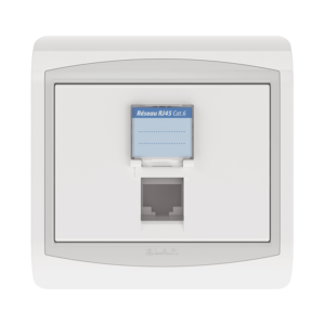 Prise RJ45 CAT.6 + obturateur