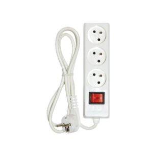 MULTIPRISE 3X2P+T + INTER 1.5M BLANC INGELEC