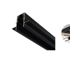 Rail magnétique slim V-Tac encastré 2m aluminium noir