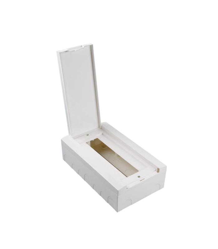 Coffret apparent 12 modules avec porte opaque LAP