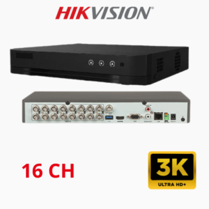 DVR HIKVISION 3k/5mp 16 Ports AcuSense iDS-7216HQHI-M1/XT